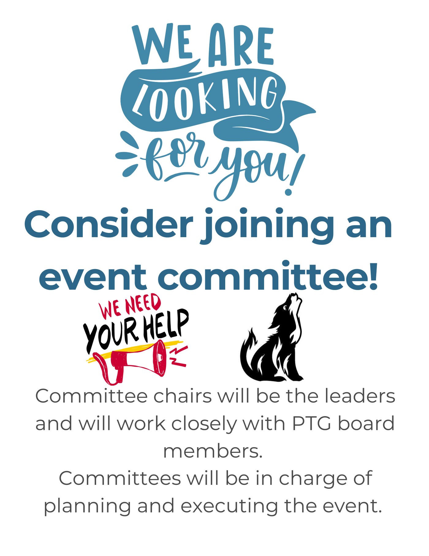 We are looking for you β consider joining an event committee